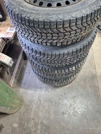 Selling four winter tires on rims 215 70 r16 Lots of tread left Asking $200 Can be viewed at 2115 sh...