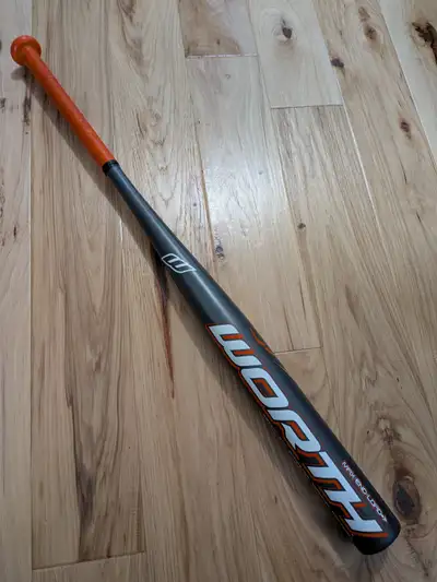 Worth aluminum softball bat 34" long, View more