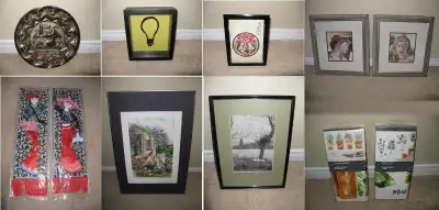 Room Decorative Art Items Lot of 11, View more