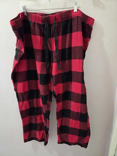 2 pairs 100% Cotton Flannel Womens Pajama Pants Size 3X, View more