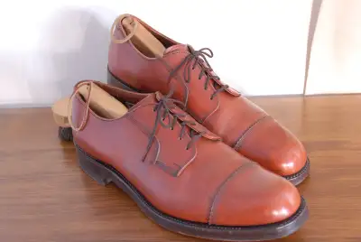 Hartt Director's Quality chestnut cap toe derby, size 12E, View more