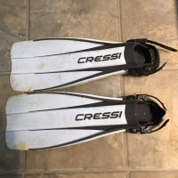 Cressida Free Frog Fins Flippers , made in Italy, M-L size