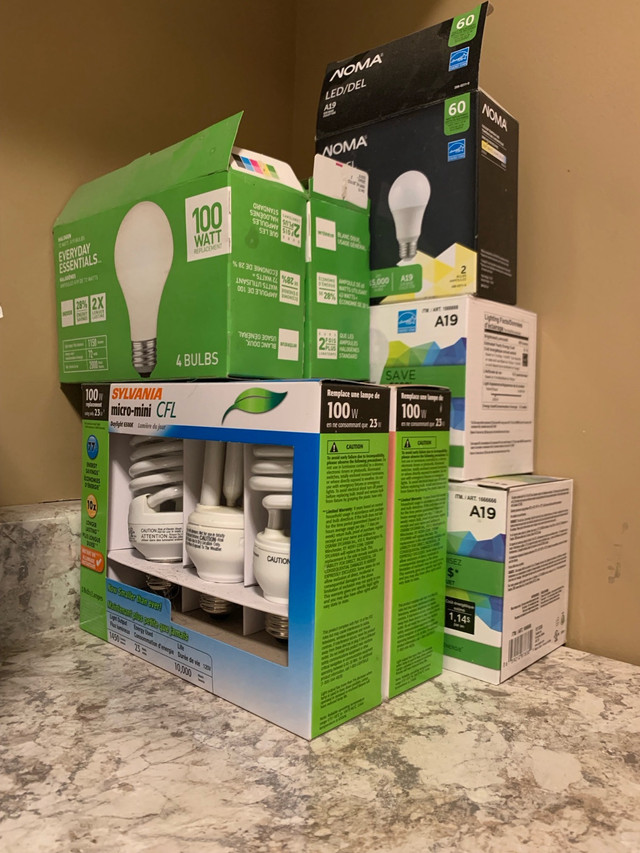 Used and new light bulbs in Indoor Lighting & Fans in Vernon