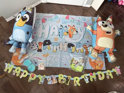 Bluey birthday decorations $20, View more