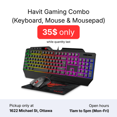 Havit Gaming Combo (Keyboard, Mouse and Mousepad), View more