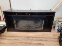 Electric fireplace and tv stand 
