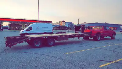 Big Tex dual tandem trailer for sale. 20' + 5' 10,000lb axles. Tires in great condition 95%+. Magnet...