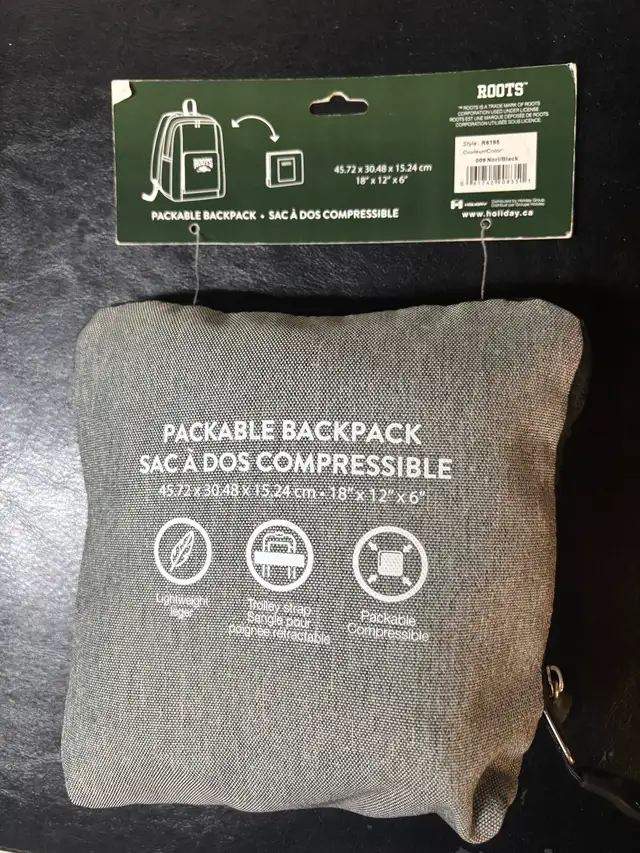 Roots packable backpack552492751295631361