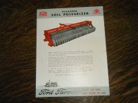 Dearborn Ford Tractor Soil Pulverizer Brochure Sheet