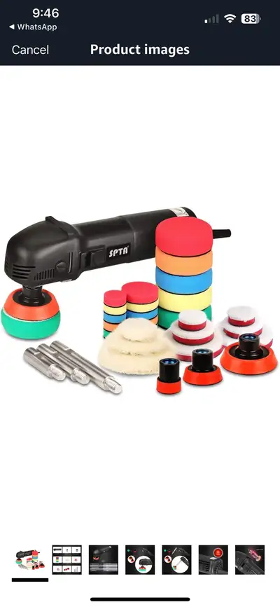 SPTA Mini Polishing Machine Buffer Rotary Polisher Auto Detailin, View more