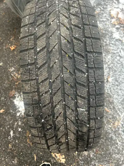 Tires are in great condition. They do not fit my new vehicle. Tires are on rims.