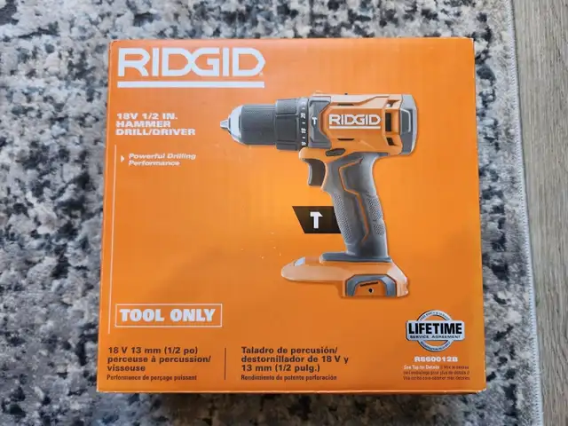 New! Ridgid 18V Cordless 1/2" Hammer Drill R860012B Tool-Only in Power Tools in City of Toronto - Image 3