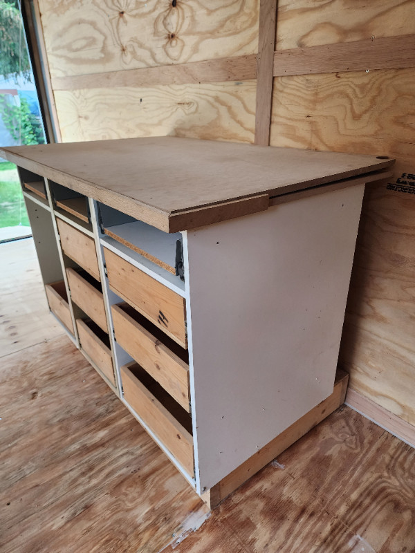 Wood Basement Garage Man Cave Cabinet W 3 Soft Closing Slides in Cabinets & Countertops in Windsor Region - Image 2