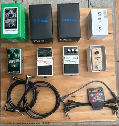 Pedals and patch cords, View more