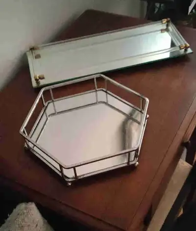 Mirrored Trays, View more