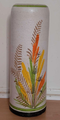 Vintage Rosenthal Netter Hand Painted Pottery Vase Flowers 