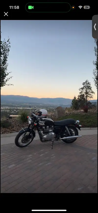 Great condition bonneville, I have a bunch of receipts for previous work done to it such as recent b...
