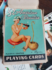 Vintage 1955 playing cards "52 American Beauties" by Gil Elvgren