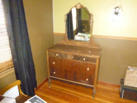 Antique Dresser w/ Mirror on wheels