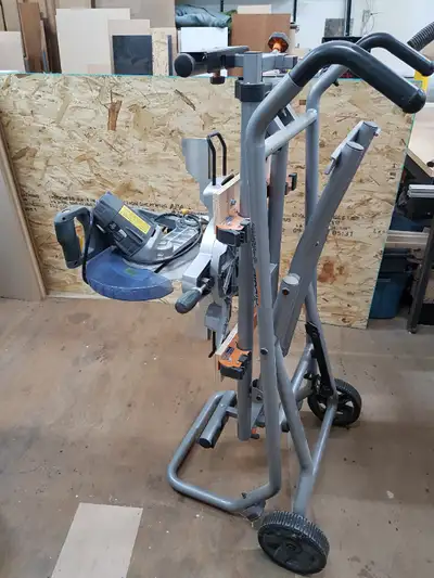Rigid Mobile Mitre Saw Stand with Mastercraft Saw, View more