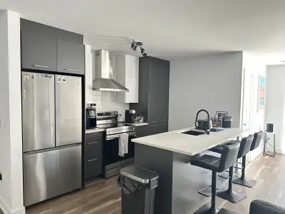 Premier mois offert $$ Très grand condo 4 1/2 – Cité H2O, St-Canut À proximité de l’aréna et 7 min d...
