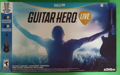 Guitar Hero live – WiiU + dongle + jeu – NEUF, View more