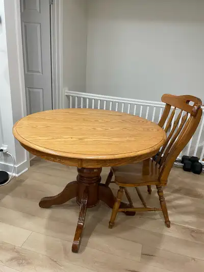 Solid Wood Dining Table and Chair, View more