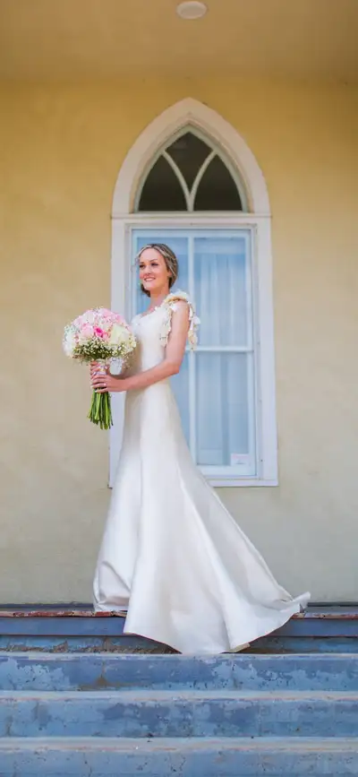 Beautiful Satin wedding dress, View more