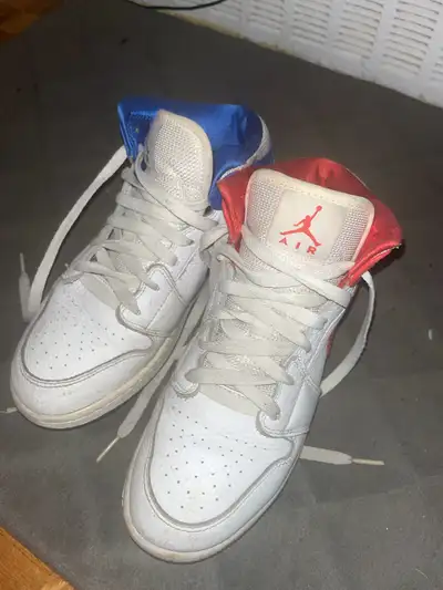 Nike Air Jordan 1 Mid White Blue Red 85, View more