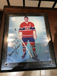 MAURICE RICHARD MONTREAL CANADIENS FRAMED AUTOGRAPHED PHOTO NHL