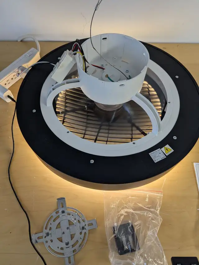 LEDIARY 20" Black Flush Mount Ceiling Fan with LED Light, Remote in Indoor Lighting & Fans in Mississauga / Peel Region - Image 7