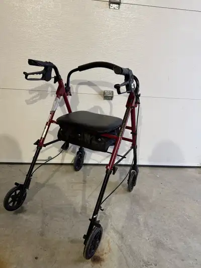 Roller walker and indoor metal walker, in great shape. 50$ for the roller walker and 30$ for the ind...