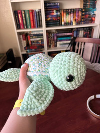 Mini Floral Crochet Turtle