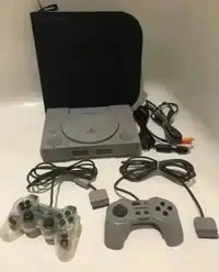 PlayStation 1 Hard Mod with 2 Controllers & 90 Games in Album