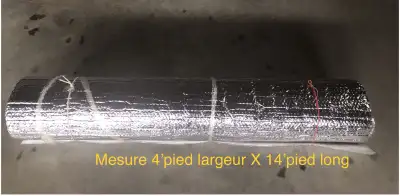 reste d’isolant bulle 4" X 14"pied long , View more