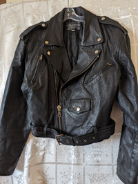 Vintage Cosa Nova Moto Jacket Black Leather