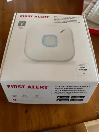 FirstAlert SC5 Hardwire Smart Smoke & Carbon Monoxide Alarm. Bought 2 weeks ago from Costco in 2 pac...