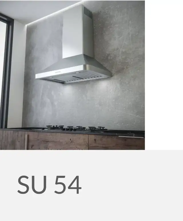 Sirius Su54 wall mount chimney Range hood in Stoves, Ovens & Ranges in Markham / York Region - Image 3