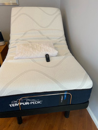 Tempur-pedicure mattress and adjustable frame