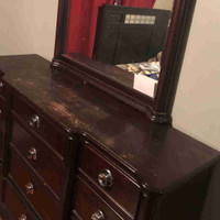 Used Dresser with attached mirror 