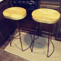 Penelope Solid Wood Bar & Counter Stools