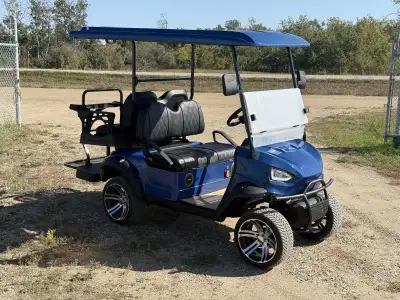 All electric 4 seats Golf bag attachment Sport steering wheel Upgraded wheels/tires Digital speedome...