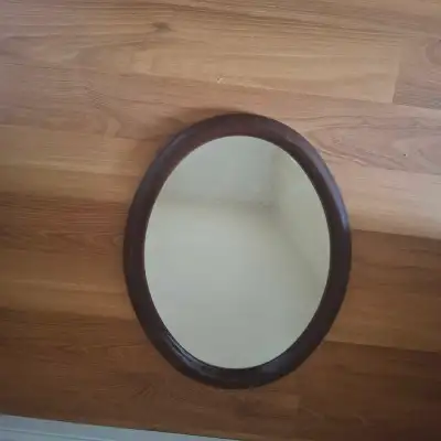 Vintage oval Mirror ** minor flaw**, View more