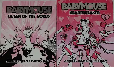 2 BabyMouse Hard Cover Books - Queen of the World & Heartbreaker, View more