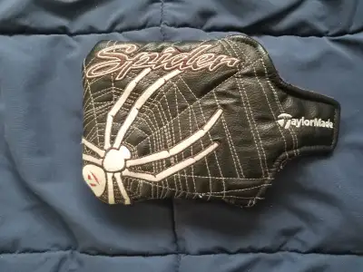 TaylorMade Spider putter cover, Velcro close, mallet.