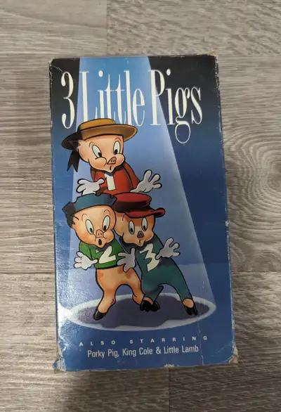 3 Little Pigs VHS Tape Movie