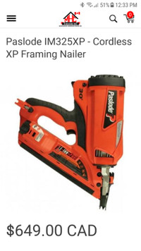 Paslode IM325XP - Cordless XP Framing Nailer