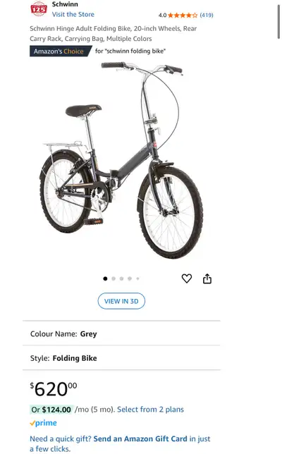 Schwinn Foldable Bike, View more