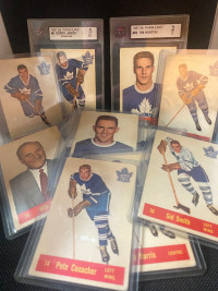 1957-58 Parkhurst Hockey Cards - Toronto Maple Leafs