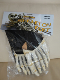 Billy Bob Skeleton Feet - One Size Fits All -Brand New Halloween